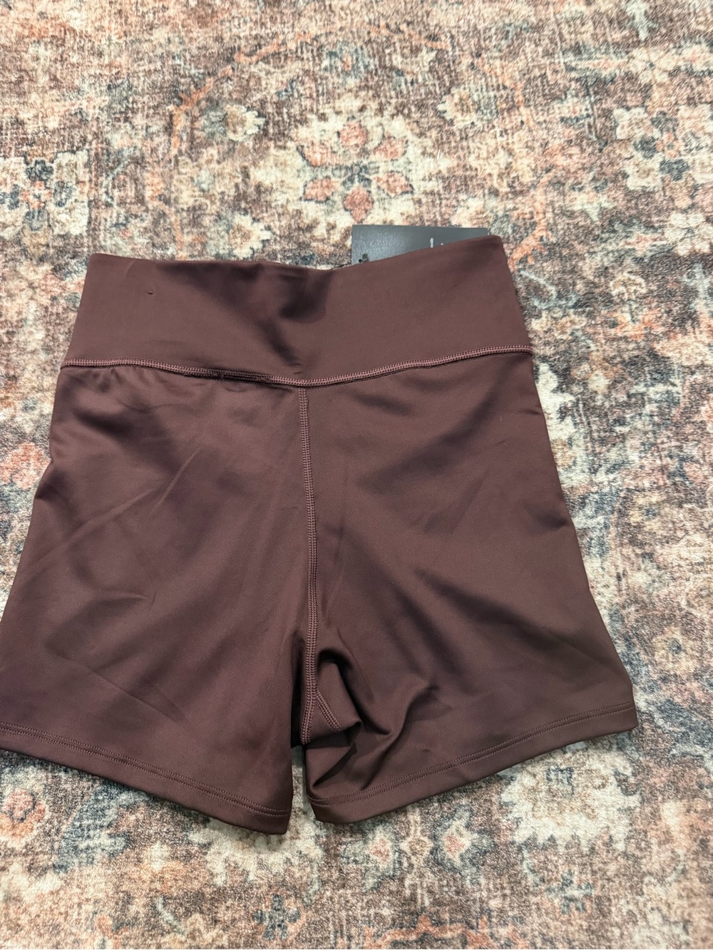 Nike Women’s biker High-Waist Training Shorts - Deep Brown size medium - Picture 4 of 5